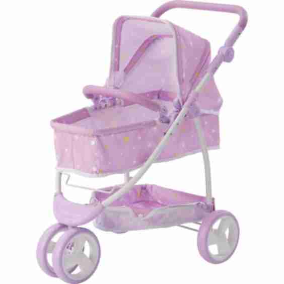 Twinkle Stars Princess 2 In 1 Baby Doll Stroller