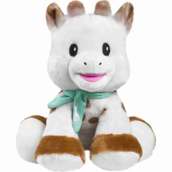 Sophie La Giraffe Plush Toy Turquoise Collar