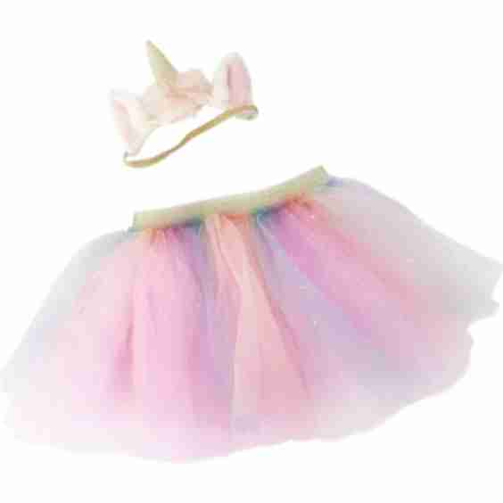 Tutu Unicorn Headband Set Rainbow