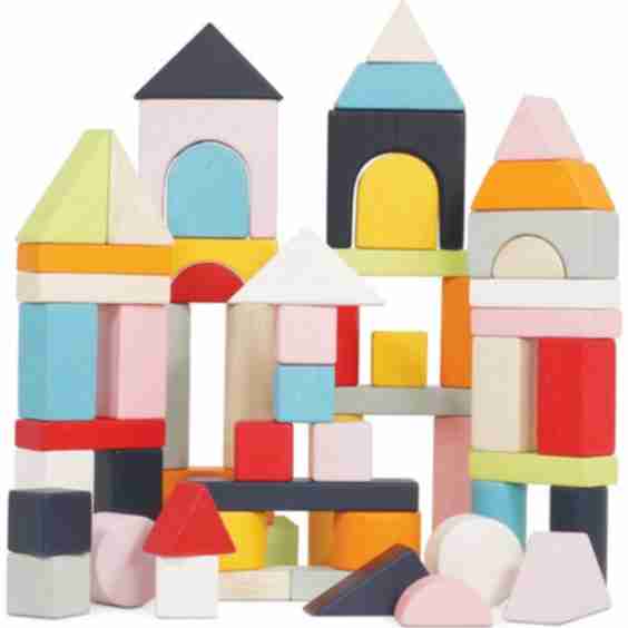 Building Blocks & Bag, 60 pieces