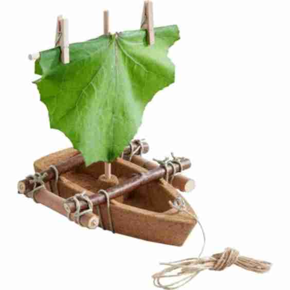 Terra Kids Cork Boat - Easy to Assemble and Upgrade with Materials Found in Nature 