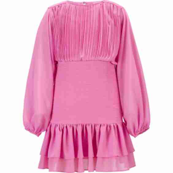 Brittany Balloon Sleeve Mini Dress, Pink