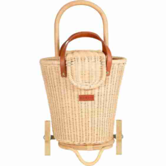 Eric Handcrafted Rattan Shopping Trolley