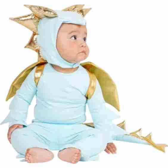 Sky Blue Dragon Costume