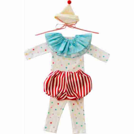 Rainbow Stars Clown Costume