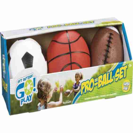 Pro Ball Set Soccer, Basketball, Football