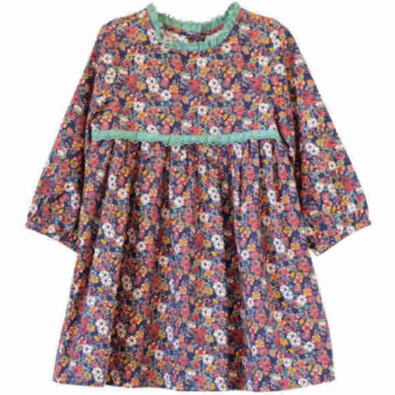 Priya Dress with Lace Trim 