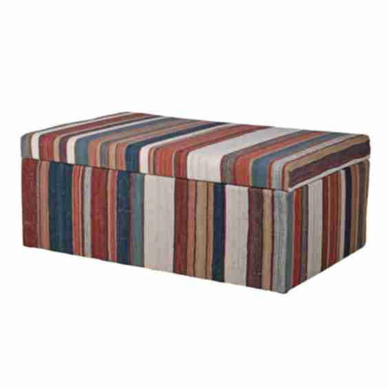 Dennis Striped Ottoman