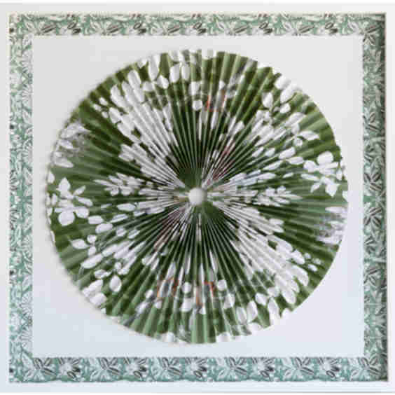 Chinoiserie Pleated Circle Artwork