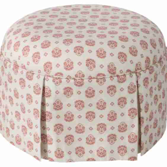 Liza Skirted Ottoman