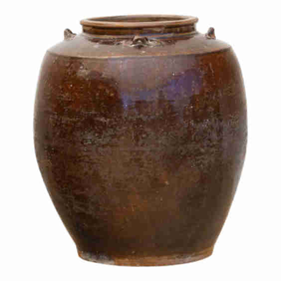 Rustic Antique Aged Martarban Vase