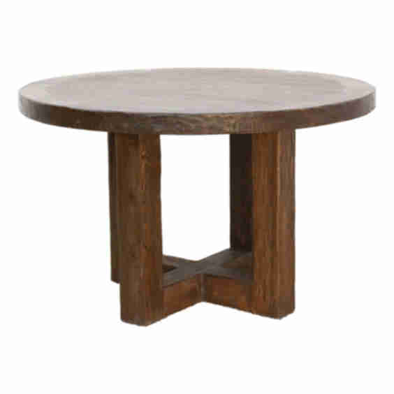 Charming 48" DM Reclaimed Wood Round Table