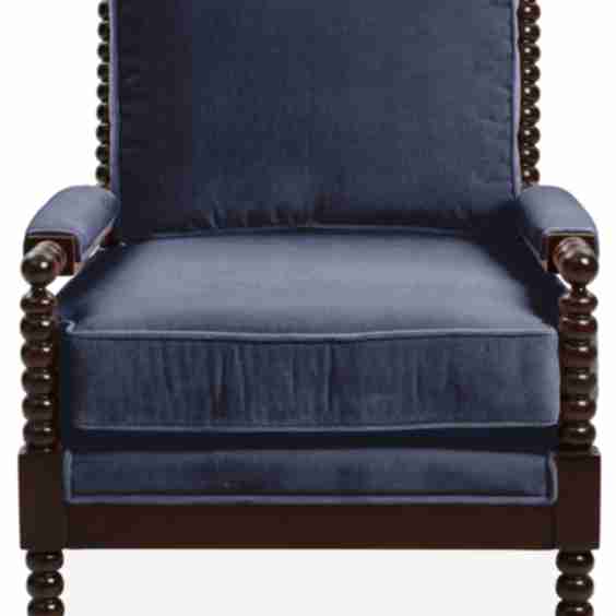 Bankwood Spindle Velvet Chair