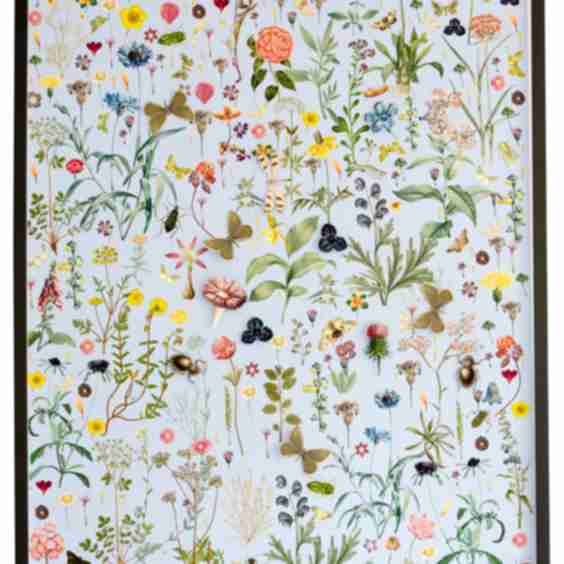 Dimensional Flower Pattern Art 