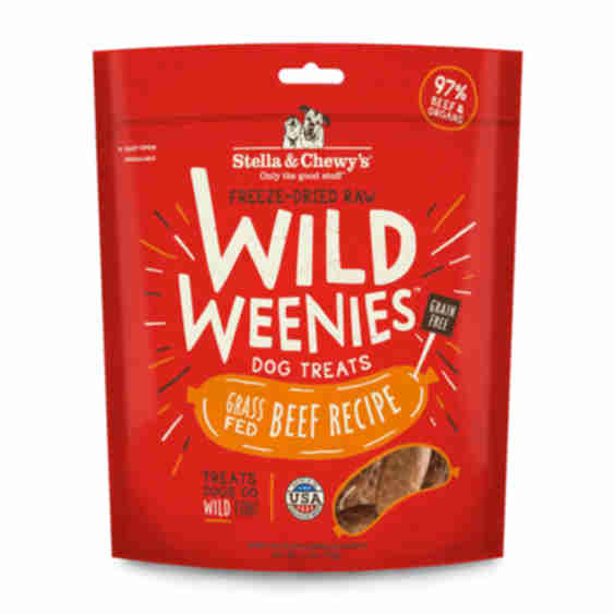 Freeze-Dried Raw Wild Weenies Grass-Fed Beef Recipe Dog Treats