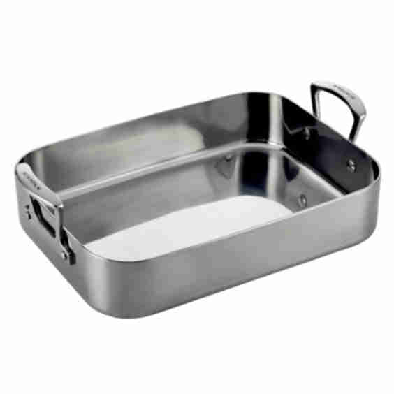 Fusion 5 Stainless Steel Roaster, 17.25" x 9.5"