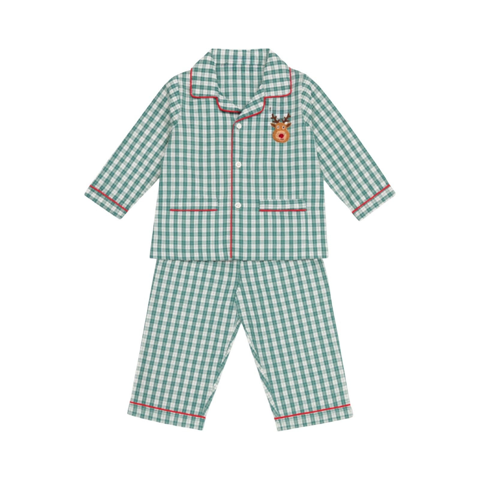Baby Reindeer Plaid Pajamas