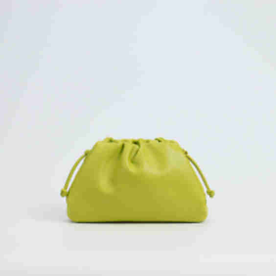 Genuine Leather Handbags Pouch Bag Magnetic Slouchy Clutches