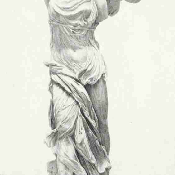 Engraving The Winged Victory of Samothrace Art