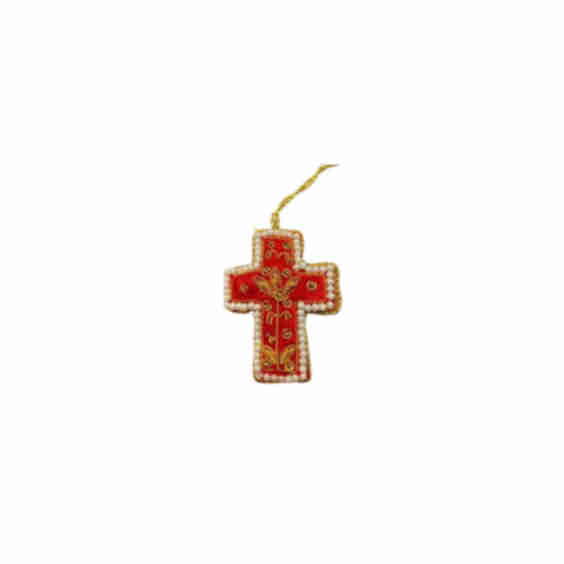 Mini Pendant Pearl Cross