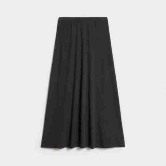 Lyocell And Wool Midi Skirt