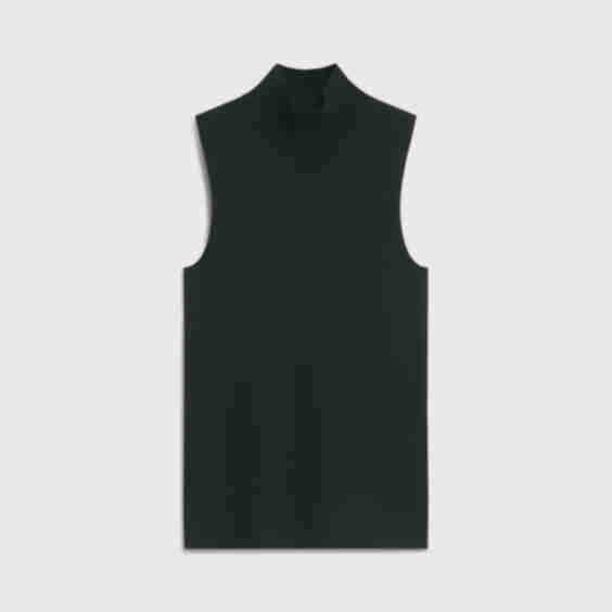 High-Neck Jersey Top