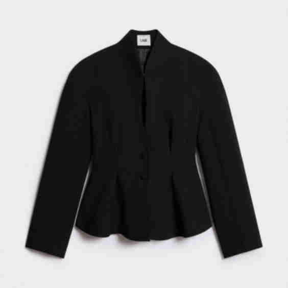 Fitted Stand-Up Collar Blazer