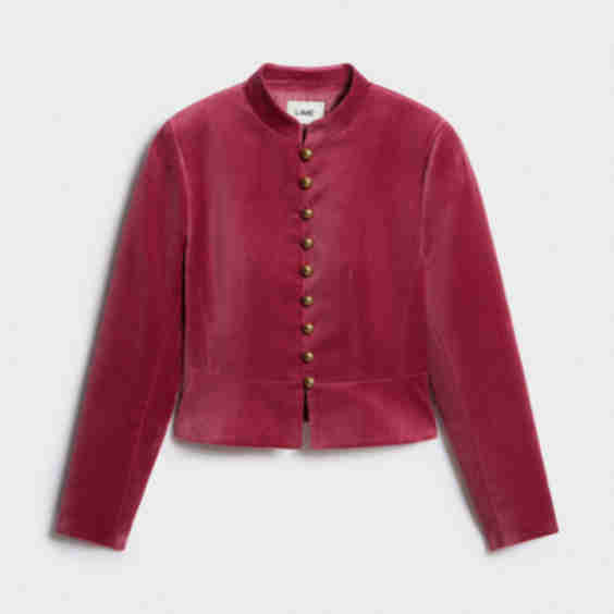 Fitted Velvet Blazer