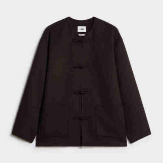 Wool0-Blend Oriental Style Blazer