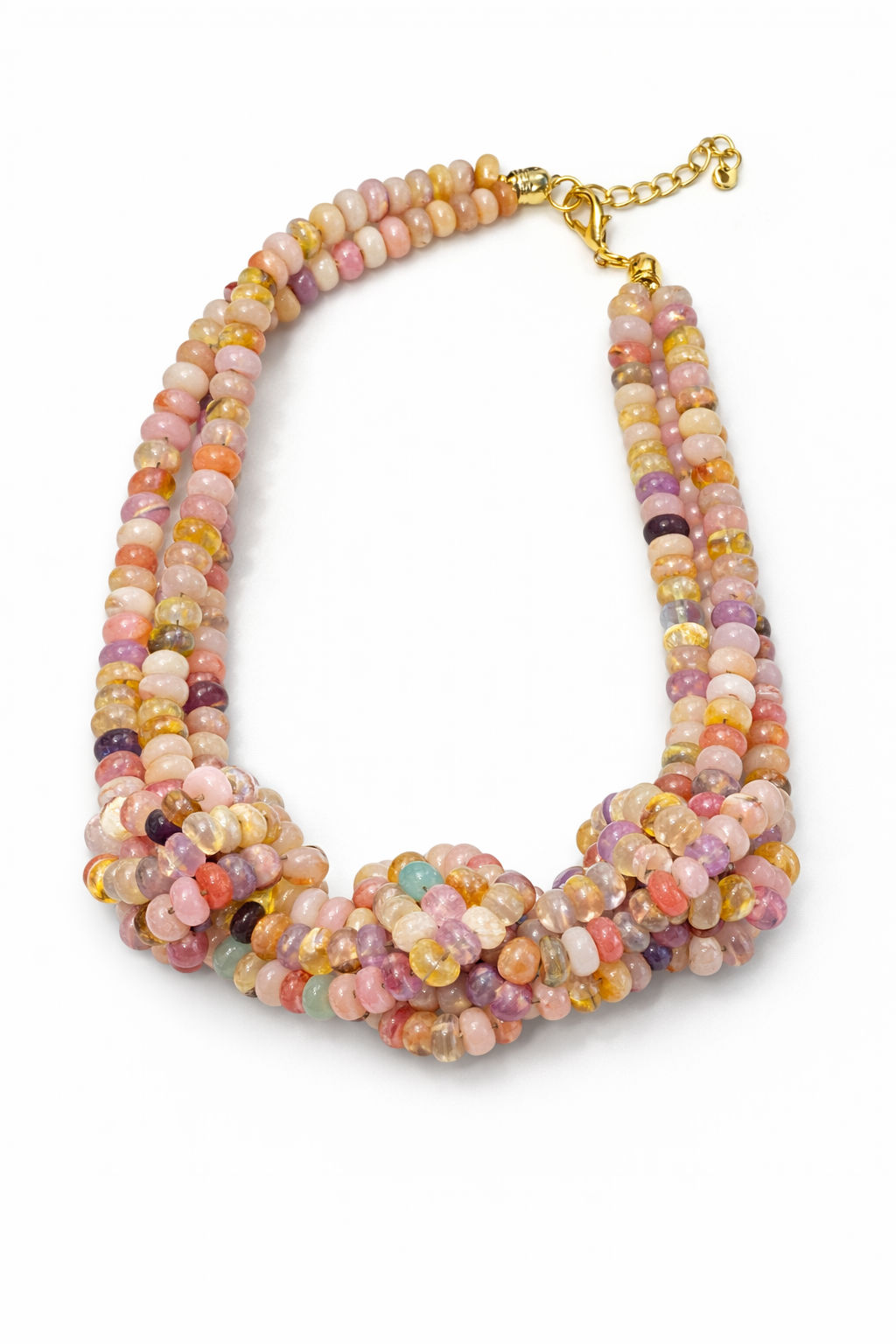 Necklace with Stones and Knots