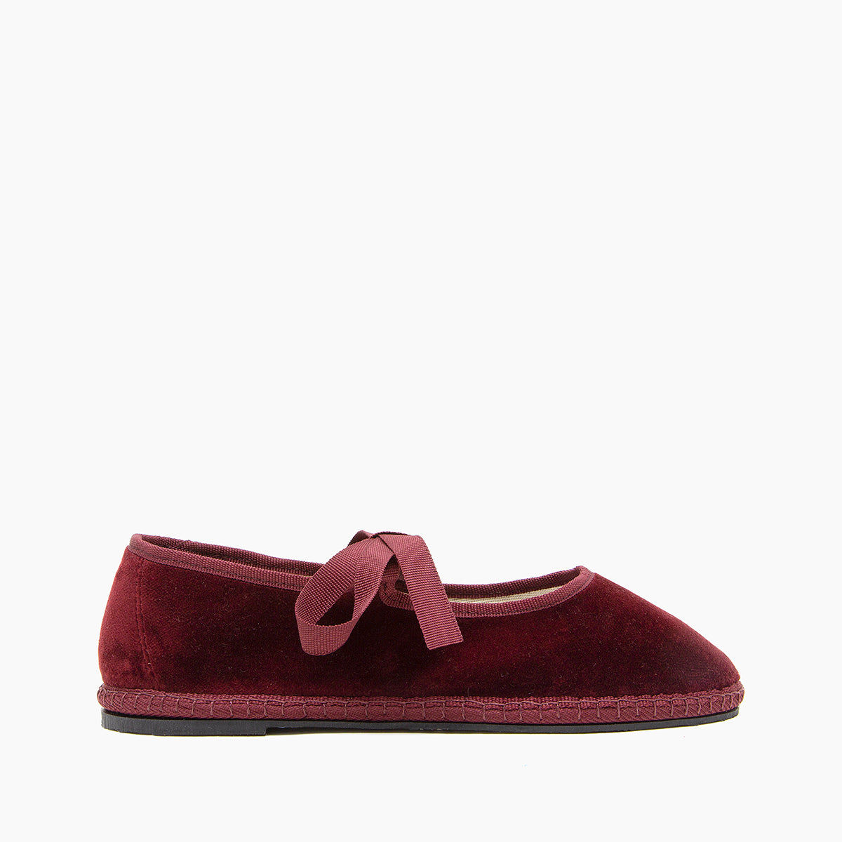 Salome Bordeaux Flat Shoe