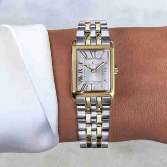 18K Gold Plated Rectangular Gala Watch