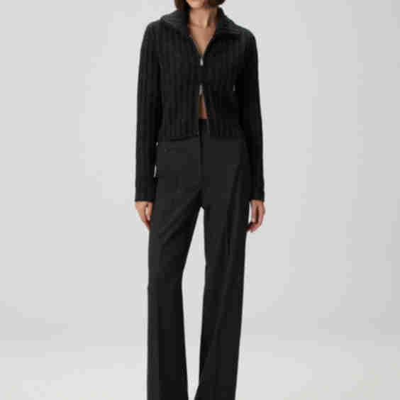 Straight Fit Trousers