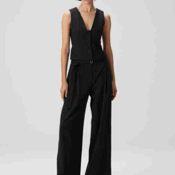 Trousers with Belt Detail