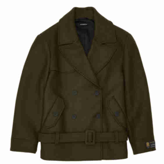 Double-Breasted Wool Coat