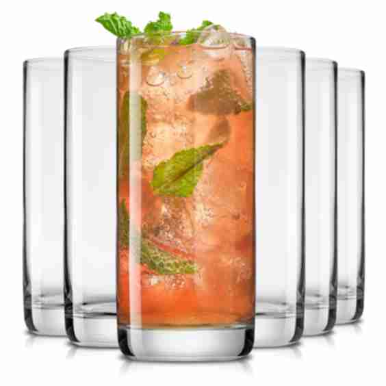 Faye Outdoor Everyday Drinking Glasses, Set of 6 Glass Cups