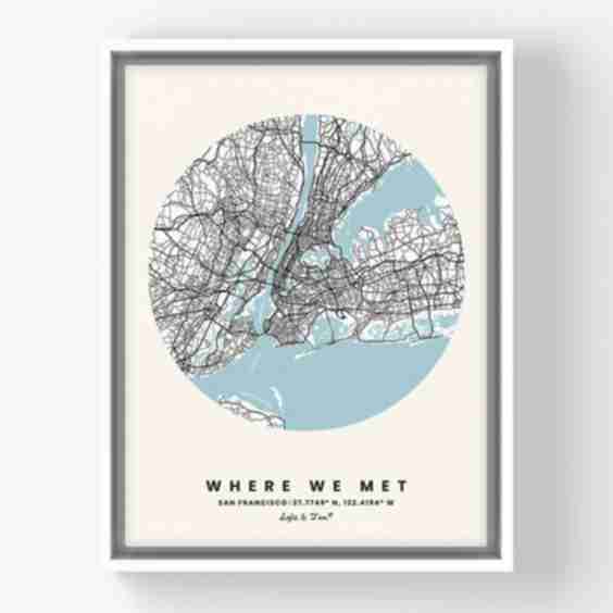 Mapping Happiness Custom Canvas