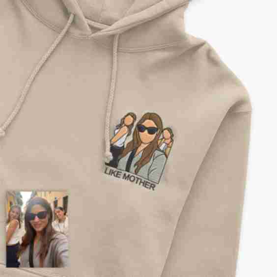 Moms Masterpiece Custom Colored Embroidery Hoodie
