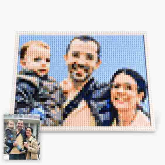 Pixel Perfect - Custom Mosaic Brick Art