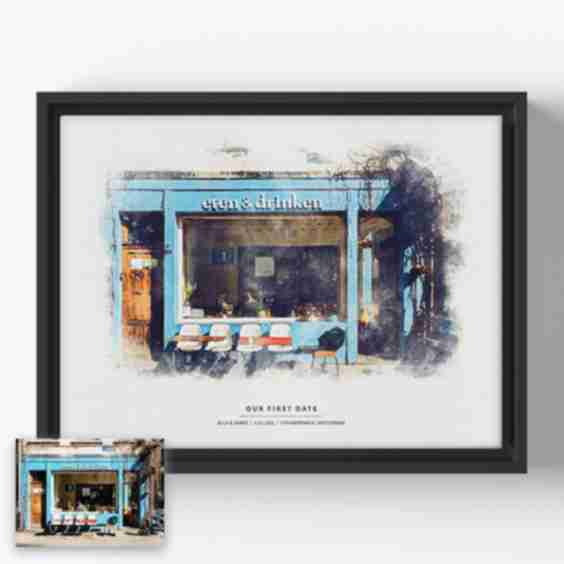 Watercolor Journey Custom Canvas Art