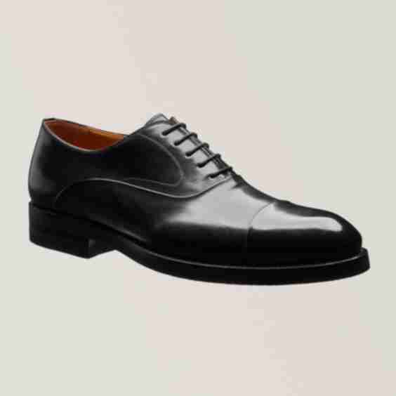 Omegga Leather Cap Toe Oxfords