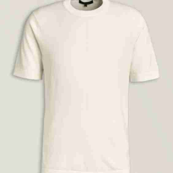 Cotton Cashmere Blend Knit T Shirt