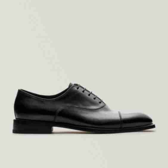 Leather Cap-Toe Oxfords