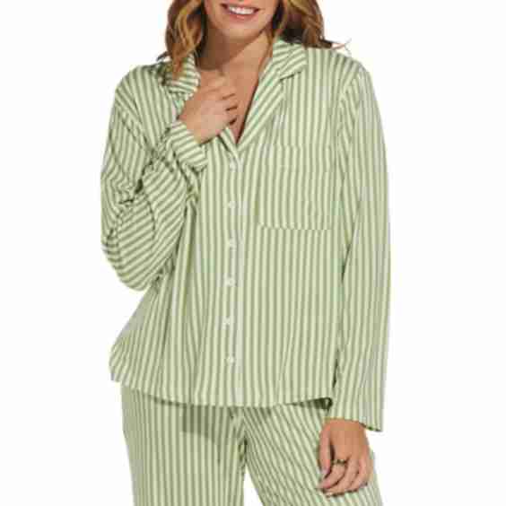 Lightweight Camp Collar Pajama Top