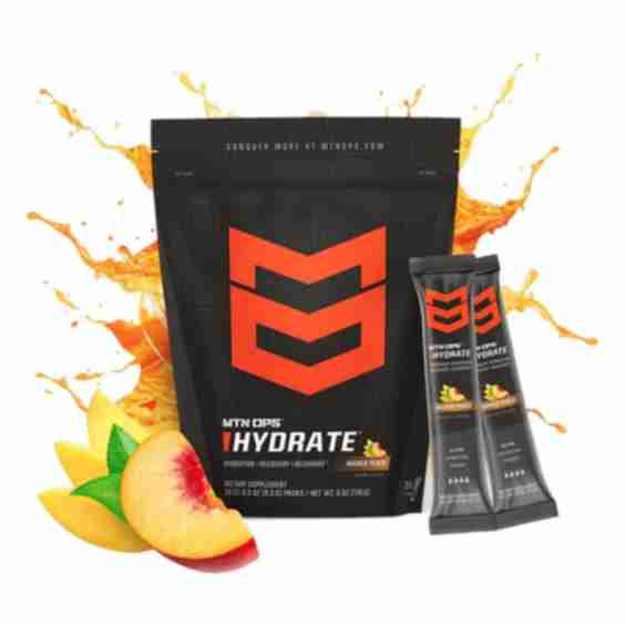 Hydrate Electrolyte Powder 20 Serving On The Go Packs
