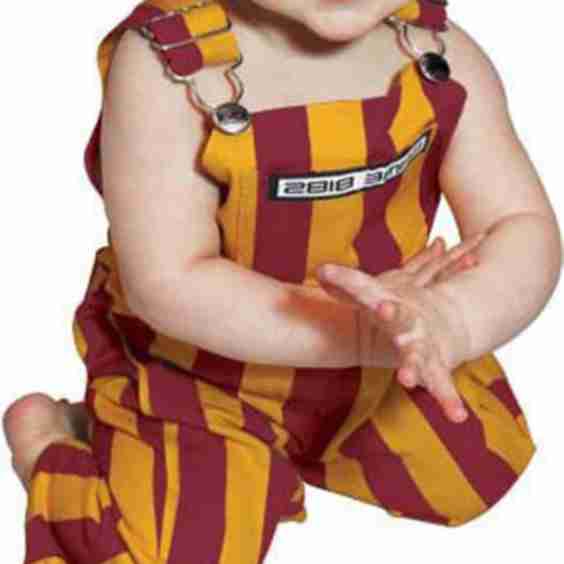 Baby Garnet Gold Overall Bibs