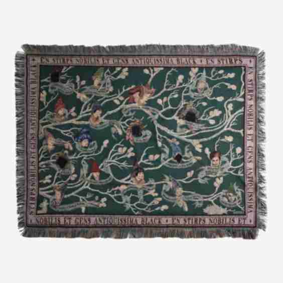 Harry Potter Family Tree Tapestry Throw Blanket