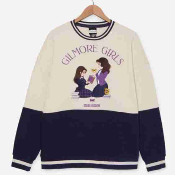 Gilmore Girls Lorelai & Rory Panel Crewneck Sweater