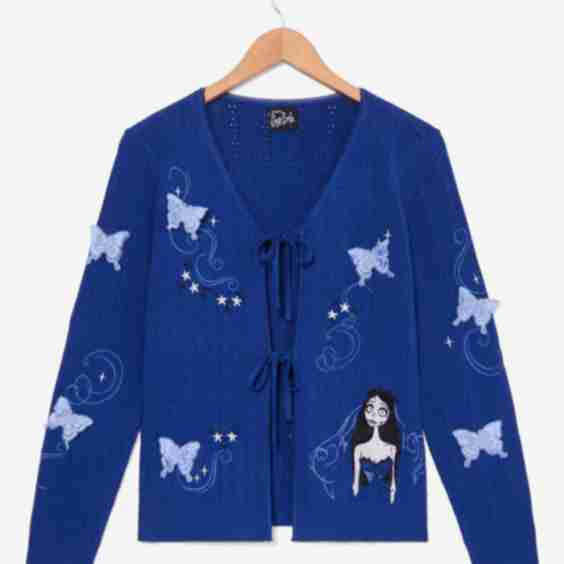 Corpse Bride Emily Butterfly Cardigan
