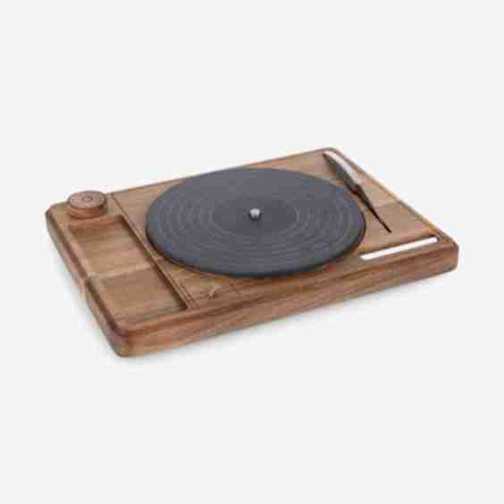Turntable Acacia And Slate Cheese Board With Knife